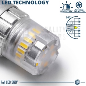 2x Bombillas LED T20 - W21W CANnbus | Luz Potente Blanco Frío 6500K | 1400 LUMEN