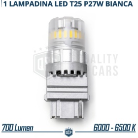 1x Bombilla LED T25 - P27W CANnbus | Luz Potente Blanco Frío 6500K | 700 LUMEN