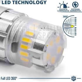 2x Bombillas LED T25 - P27W CANnbus | Luz Potente Blanco Frío 6500K | 1400 LUMEN