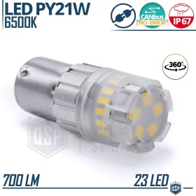 1x Bombilla LED PY21W - BAU15S CANnbus | Luz Potente Blanco Frío 6500K | 700 LUMEN