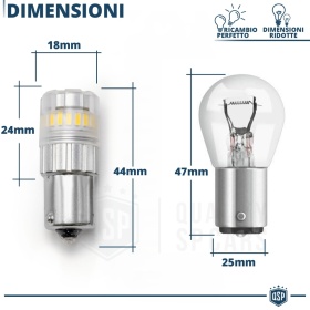 1x Bombilla LED PY21W - BAU15S CANnbus | Luz Potente Blanco Frío 6500K | 700 LUMEN