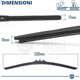 1 Limpiaparabrisas 530mm HEYNER GERMANY Super Flat Premium | Caucho NANO Grafitado | PREMIADA