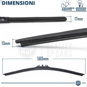 1 Limpiaparabrisas 560mm HEYNER GERMANY Super Flat Premium | Caucho NANO Grafitado | PREMIADA