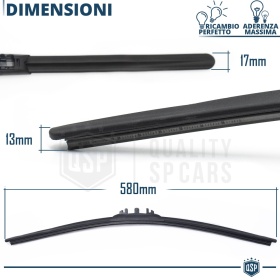 1 Limpiaparabrisas 580mm HEYNER GERMANY Super Flat Premium | Caucho NANO Grafitado | PREMIADA