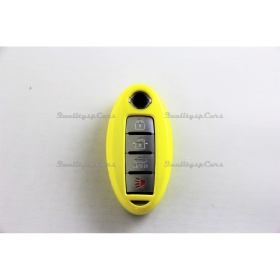 Yellow Hard Remote Key Cover for Nissan Leaf I (ZE0) PROTECTOR Shell Case in Thermal Abs