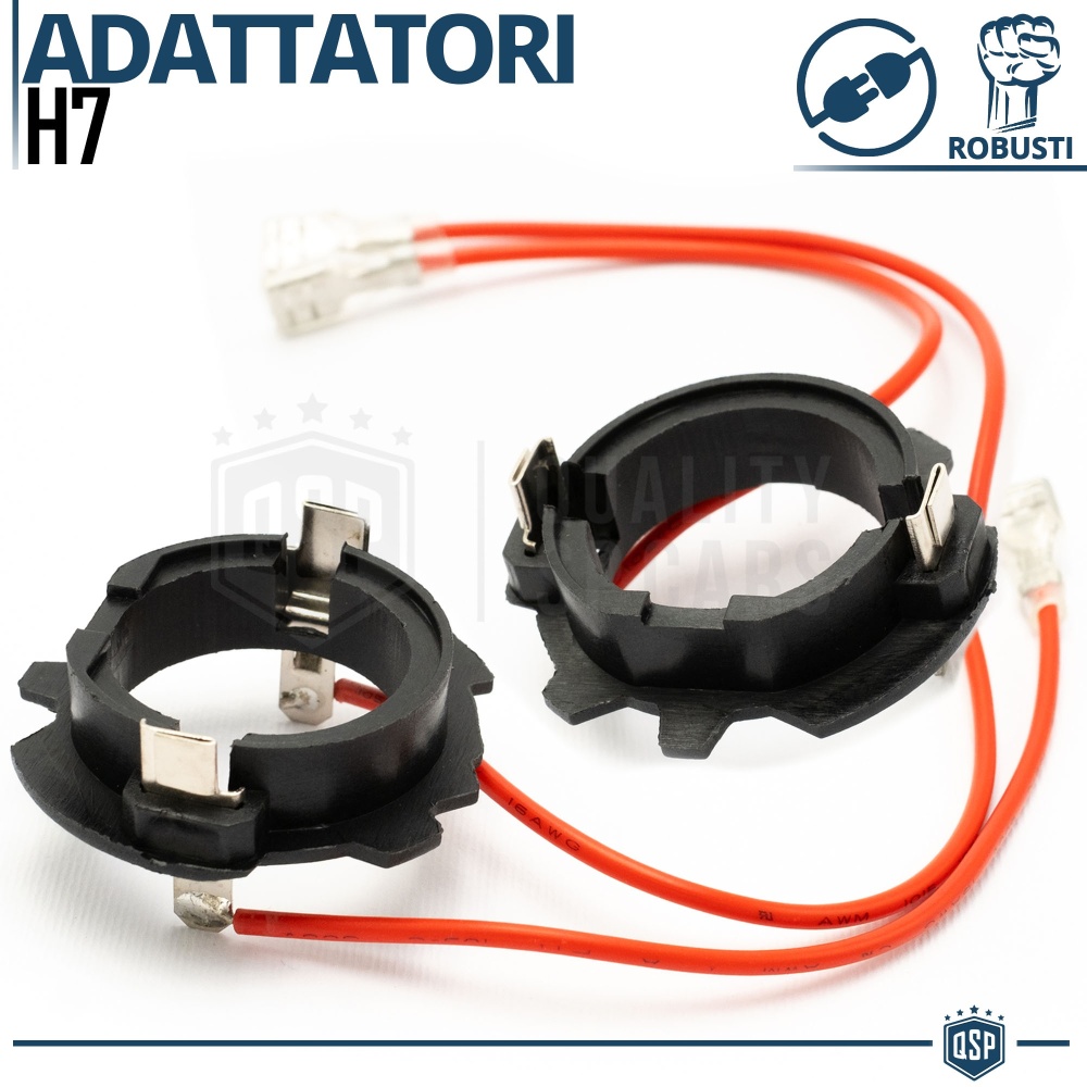 2 Adapters Bulbs Holder for LED KIT H7 Installation for Volkswagen 2 Adapters Bulbs Holder for LED KIT H7 Installation for Volkswagen