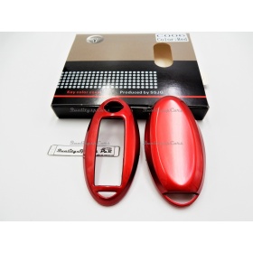 Cover Rigida Rosso, Guscio per Chiave Nissan Note II (E12) , Copertura Protezione Telecomando in ABS Termico