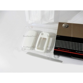 White Hard Remote Key Cover for VW SHARAN 7M Protector Shell Case in Thermal Abs