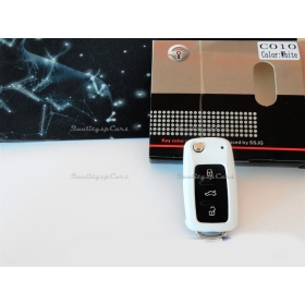 White Hard Remote Key Cover for VW SHARAN 7M Protector Shell Case in Thermal Abs