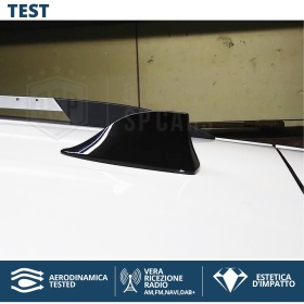 Kit Trasformazione Antenna Classica Auto in ANTENNA PINNA DI SQUALO, VERA Ricezione RADIO AM-FM-DAB