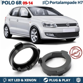 2X Adaptatores del Retenedor Soporte Bombilla para Montaje KIT LED H7 para VW POLO 5 6R (2009-2014)