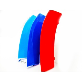3x RIÑONES REJILLA M Sport en ABS para BMW SERIE 4 (F32 F33 F36) con 11 Bandas Verticales