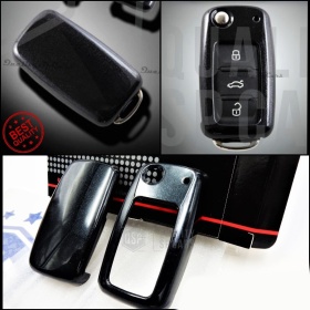 Black Hard Remote Key Cover for VW BORA Protector Shell Case in Thermal Abs