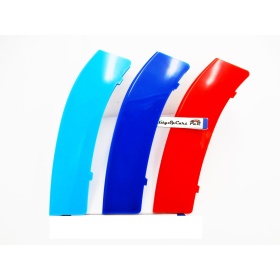 3x RIÑONES REJILLA M Sport en ABS para BMW SERIE 4 (F32 F33 F36) con 11 Bandas Verticales