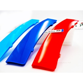 3x RIÑONES REJILLA M Sport en ABS para BMW SERIE 4 (F32 F33 F36) con 11 Bandas Verticales