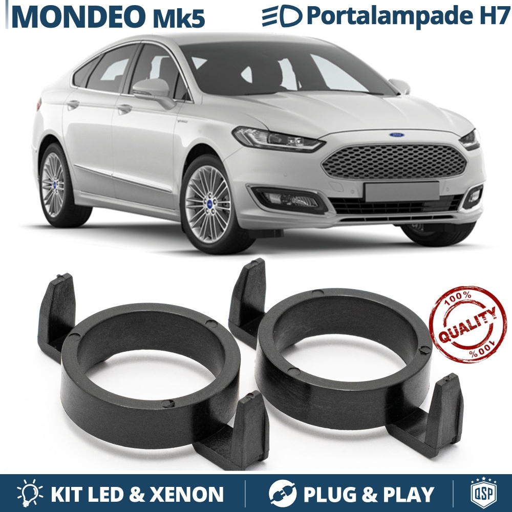 2X Adaptatores del Retenedor Soporte Bombilla para Montaje KIT LED H7 para FORD MONDEO mk5 (2014-)