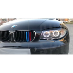 3x RIÑONES REJILLA en colores M Sport para BMW SERIE 1 E81 E87 E82 E88 Desde 2007 en ABS
