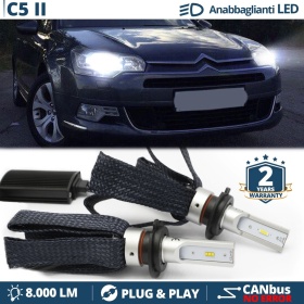 Kit LED H7 para Citroen C5 2 Luces de Cruce CANbus | 6500K Blanco Frío 8000LM
