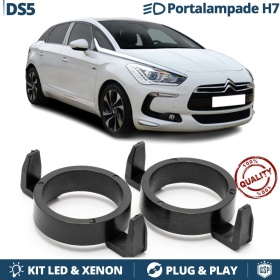 2X Adaptatores del Retenedor Soporte Bombilla para Montaje KIT LED H7 para CITROEN DS5 (2011-2018)
