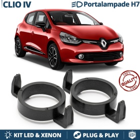 2X Adaptatores del Retenedor Soporte Bombilla para Montaje KIT LED H7 para RENAULT CLIO IV (2012-2019)