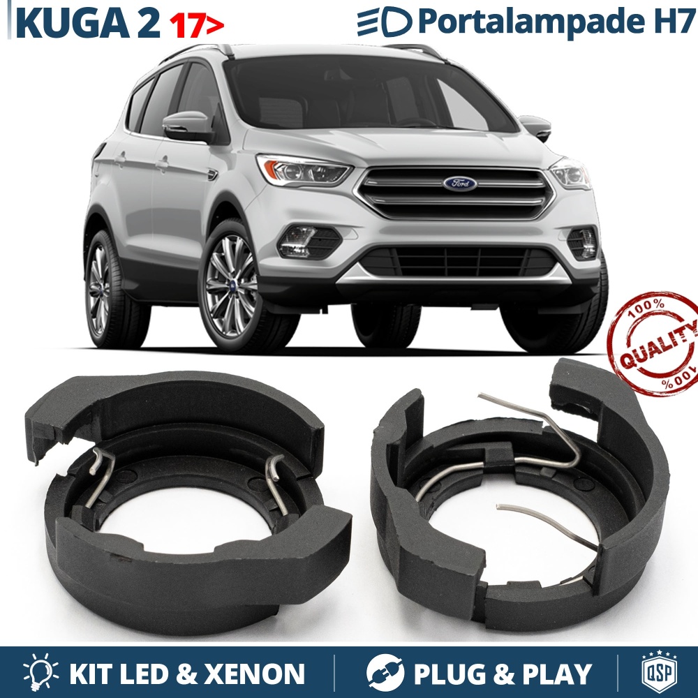 2x ADATTATORI Portalampada per montaggio KIT LED H7 per FORD KUGA II RESTYLING (2017-) 2x ADATTATORI Portalampada per montaggio KIT LED H7 per FORD KUGA II RESTYLING (2017-)