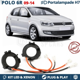 2X Adaptatores del Retenedor Soporte Bombilla para Montaje KIT LED H7 para VW Polo 6R (2009-2014)