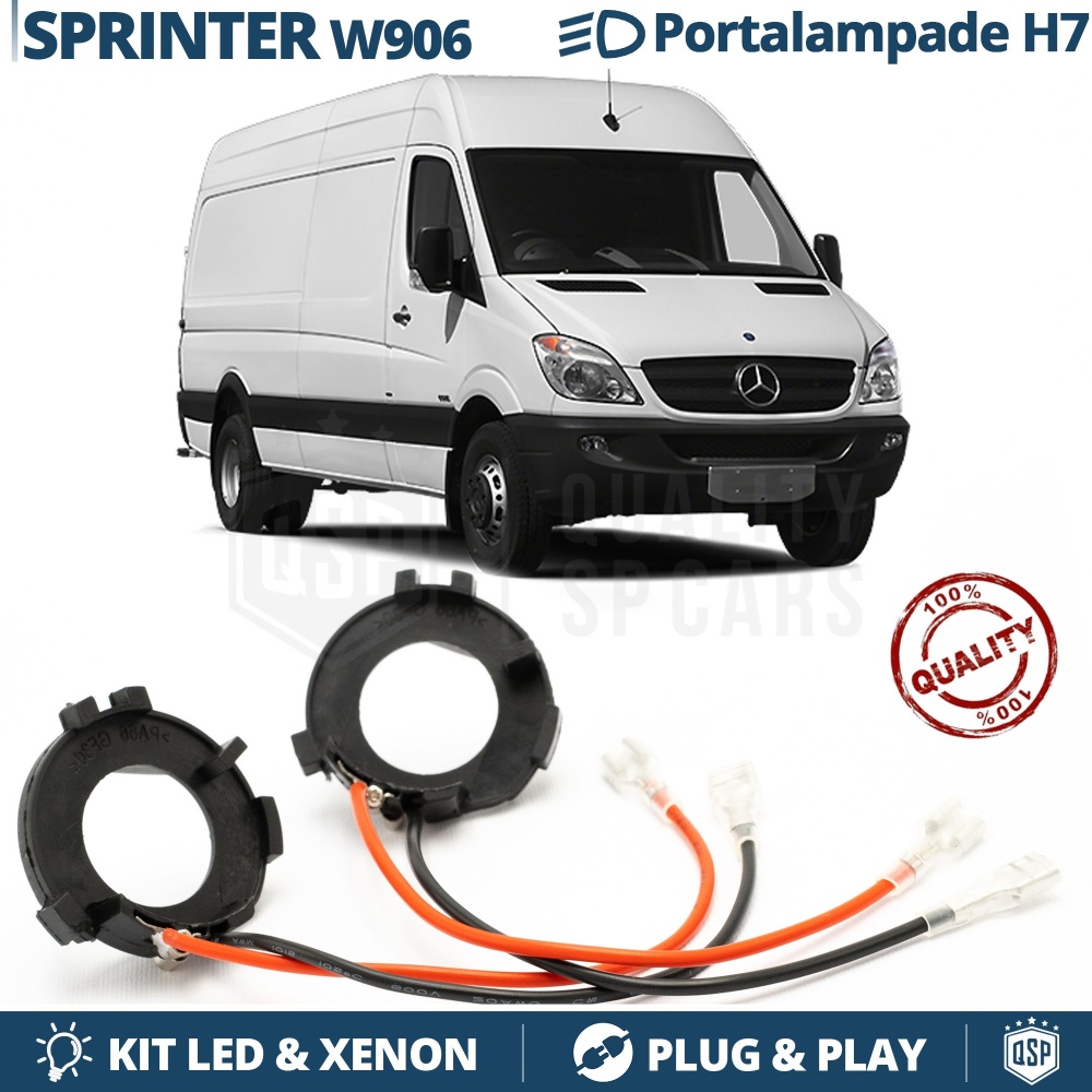 2X Adaptatores del Retenedor Soporte Bombilla para Montaje KIT LED H7 para MERCEDES SPRINTER W906 (2006-2018) 2X Adaptatores del Retenedor Soporte Bombilla para Montaje KIT LED H7 para MERCEDES SPRINTER W906 (2006-2018)