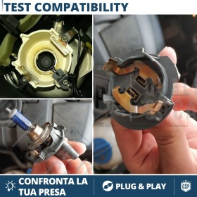 2X Adaptatores del Retenedor Soporte Bombilla para Montaje KIT LED H7 para OPEL CORSA C (2000-2006)