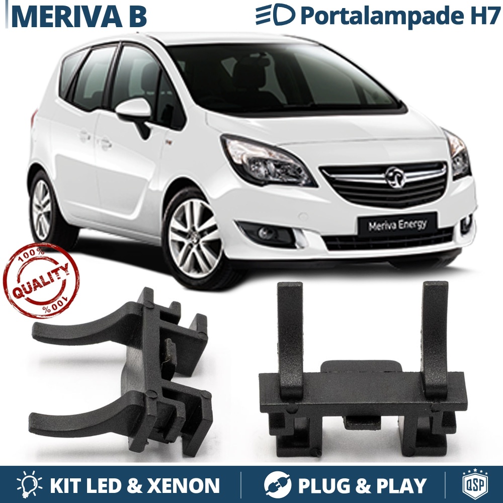 2X Adaptatores del Retenedor Soporte Bombilla para Montaje KIT LED H7 para OPEL MERIVA B (2010-2017) 2X Adaptatores del Retenedor Soporte Bombilla para Montaje KIT LED H7 para OPEL MERIVA B (2010-2017)