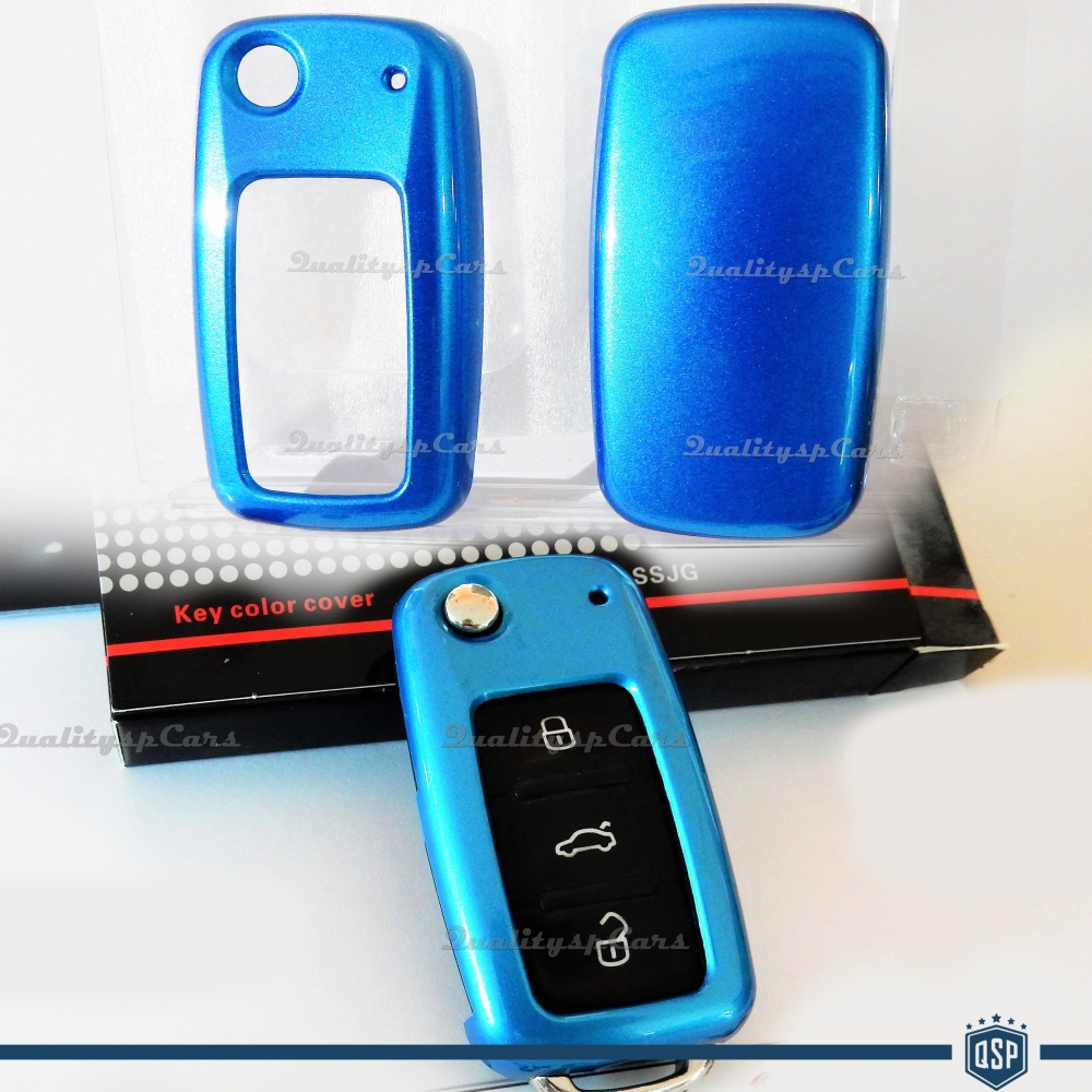 Funda Rígida Llave Mando Azul para Seat ALTEA Carcasa Protectora en Abs Térmico Funda Rígida Llave Mando Azul para Seat ALTEA Carcasa Protectora en Abs Térmico