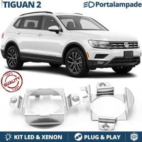 2X Adaptatores del Retenedor Soporte Bombilla para Montaje KIT LED H7 para VW TIGUAN 2 (2016-)