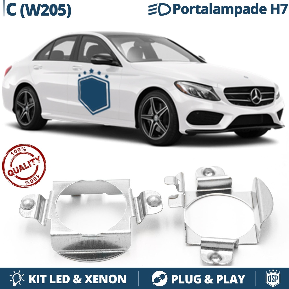 2X Adaptatores del Retenedor Soporte Bombilla para Montaje KIT LED H7 para MERCEDES CLASSE C W205 (2014-) 2X Adaptatores del Retenedor Soporte Bombilla para Montaje KIT LED H7 para MERCEDES CLASSE C W205 (2014-)