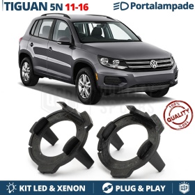 2x ADATTATORI Portalampada per montaggio KIT LED H7 per VW TIGUAN 5N Restyling (2011-2016)