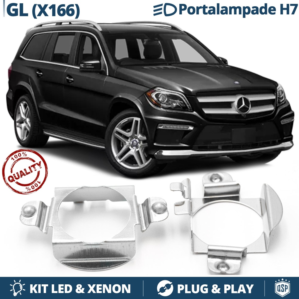 2 Adapters Bulbs Holder for LED KIT H7 Installation for MERCEDES GL X166 (2012-2015) 2 Adapters Bulbs Holder for LED KIT H7 Installation for MERCEDES GL X166 (2012-2015)