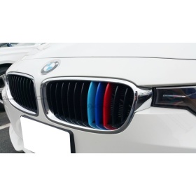 3x RIÑONES REJILLA en colores M Sport para BMW SERIE 3 F30 F31 con 11 Bandas Verticales