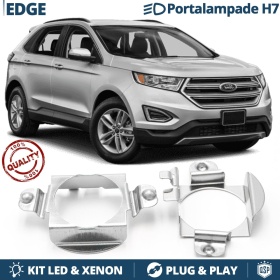 2x ADATTATORI Portalampada per montaggio KIT LED H7 per FORD EDGE (2016-)
