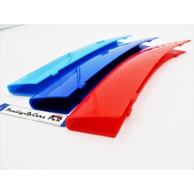 3x RIÑONES REJILLA en colores M Sport para BMW SERIE 3 F30 F31 con 11 Bandas Verticales