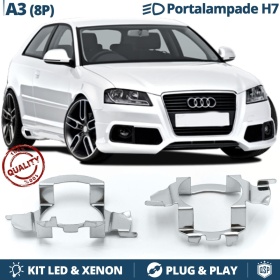 2X Adaptatores del Retenedor Soporte Bombilla para Montaje KIT LED H7 para AUDI A3 8P/ 8PA (03-12)