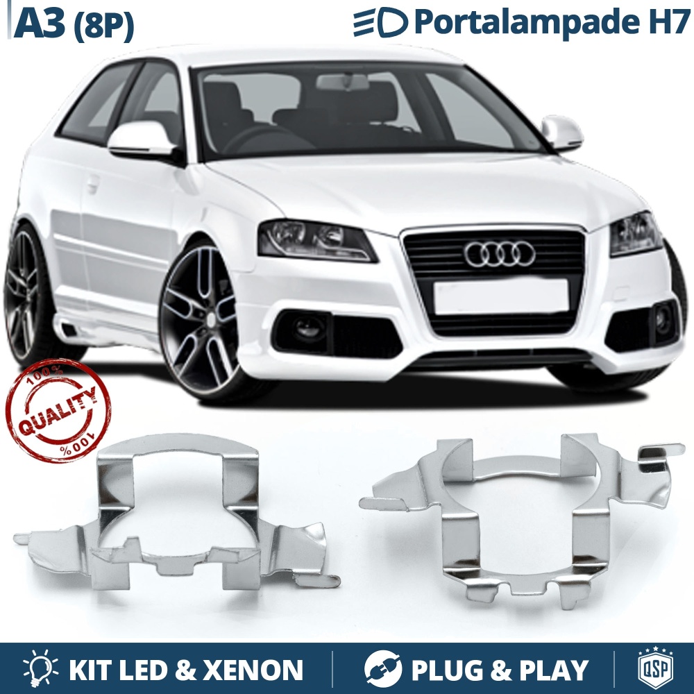 2X Adaptatores del Retenedor Soporte Bombilla para Montaje KIT LED H7 para AUDI A3 8P/ 8PA (03-12) 2X Adaptatores del Retenedor Soporte Bombilla para Montaje KIT LED H7 para AUDI A3 8P/ 8PA (03-12)