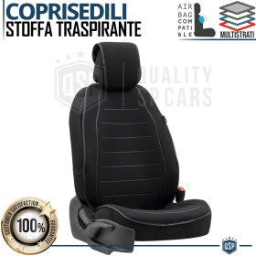 FUNDA ASIENTO Coche Universal ANTI SUDOR en Tejido Transpirable Negro | Asiento Delantero, Uso Profesional