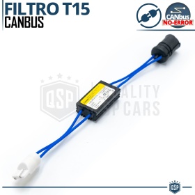 X1 Resistencia CANbus T15 W16W para Bombillas Led | Decoddificador Anti Error, Anti Parpadeo