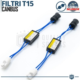 X2 Resistencias CANbus T15 W16W para Bombillas Led | Decoddificador Anti Error, Anti Parpadeo
