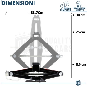 Gato para Coche PROFESSIONAL Portátil Elevador Heyner GERMANY | Capacidad 1.0T | Aprobado por TÜV GS