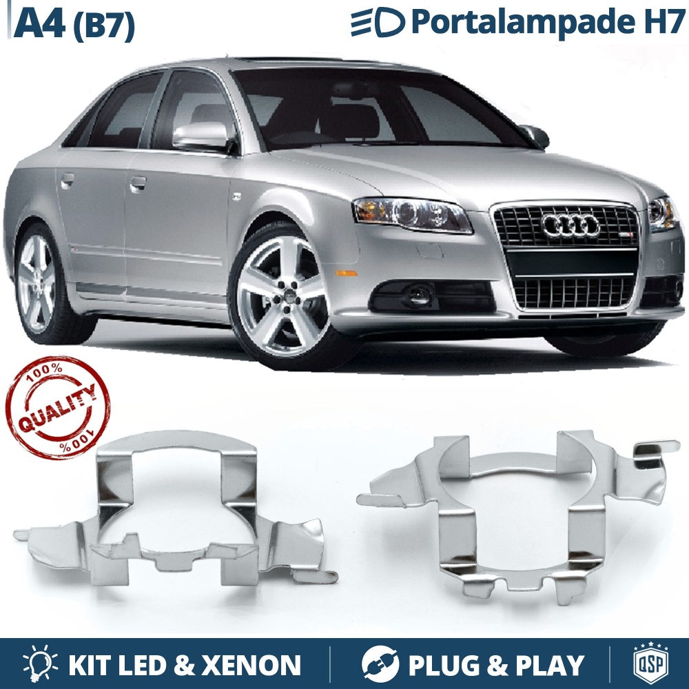 2X Adaptatores del Retenedor Soporte Bombilla para Montaje KIT LED H7 para AUDI A4 B7 (2004-2007) 2X Adaptatores del Retenedor Soporte Bombilla para Montaje KIT LED H7 para AUDI A4 B7 (2004-2007)