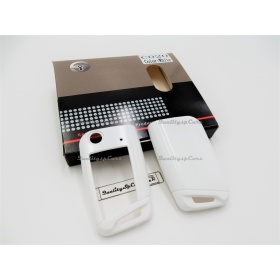 White Hard Remote Key Cover for Skoda KAROQ Protector Shell Case in Thermal Abs