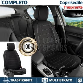 FUNDA ASIENTO Apto para Asiento SEAT | ANTI SUDOR en Tejido Transpirable Negro | Asiento Delantero, Uso Profesional