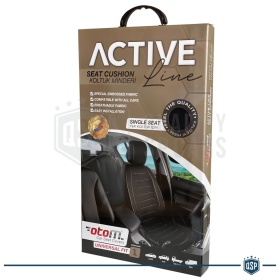 FUNDA ASIENTO Apto para Asiento SEAT | ANTI SUDOR en Tejido Transpirable Negro | Asiento Delantero, Uso Profesional