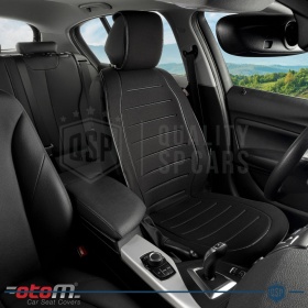 FUNDA ASIENTO Apto para Asiento SEAT | ANTI SUDOR en Tejido Transpirable Negro | Asiento Delantero, Uso Profesional