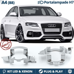 2X Adaptatores del Retenedor Soporte Bombilla para Montaje KIT LED H7 para AUDI A4 B8 (2007-2011)