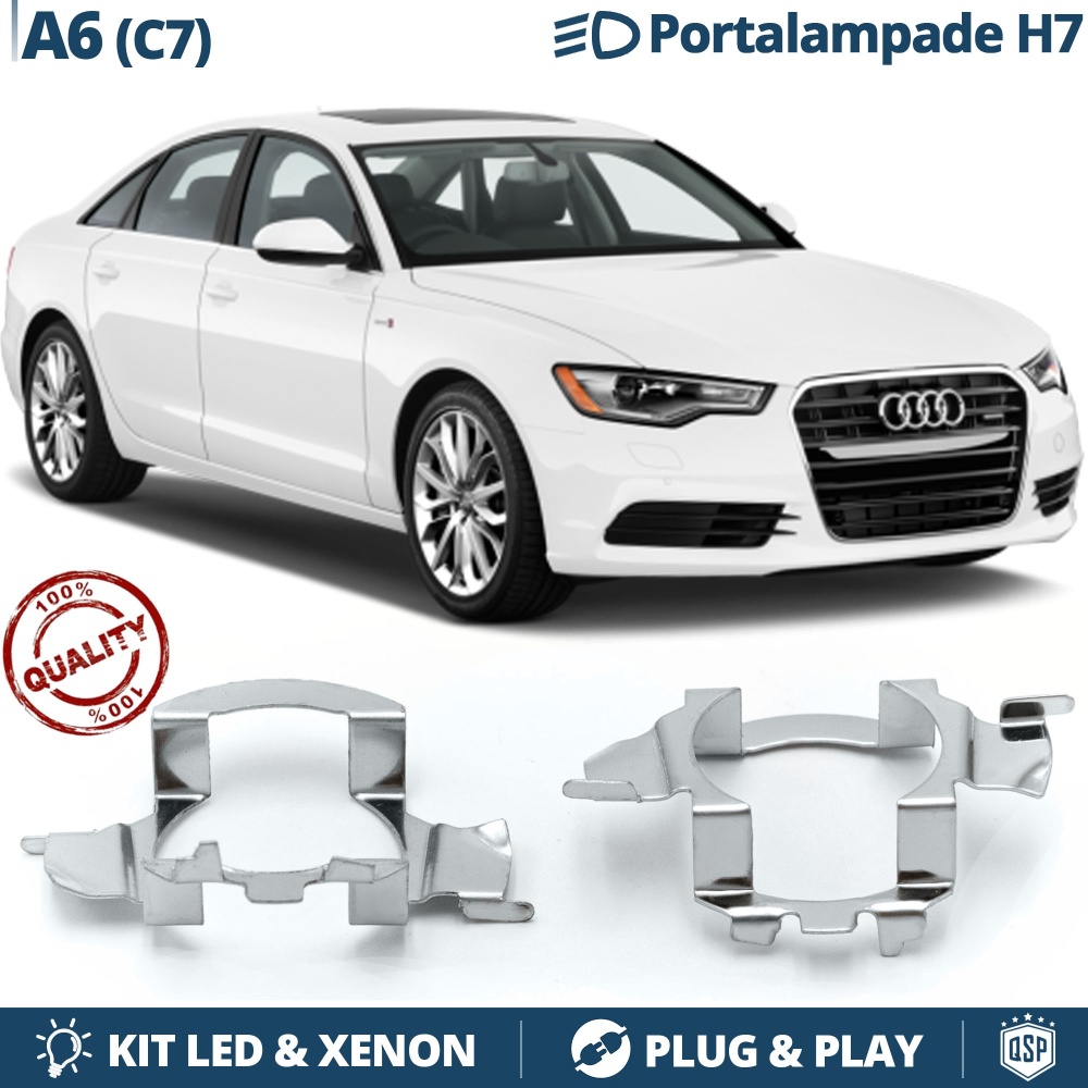 2X Adaptatores del Retenedor Soporte Bombilla para Montaje KIT LED H7 para AUDI A6 C7 (2011-2018) 2X Adaptatores del Retenedor Soporte Bombilla para Montaje KIT LED H7 para AUDI A6 C7 (2011-2018)